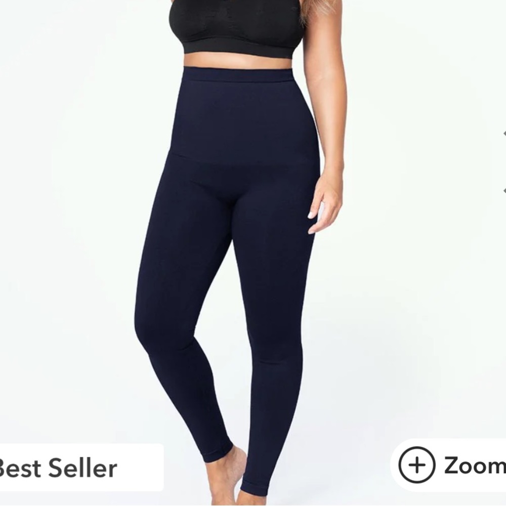 Shapermint Essentials High Waisted Shaping Leggings- Navy